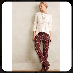 Anthropologie Cartonnier Letna Printed Joggers